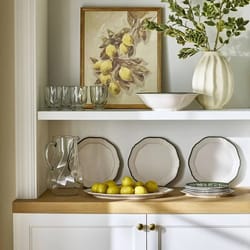 lemons vintage framed wall art, studio for threshold, gold frame, canvas design