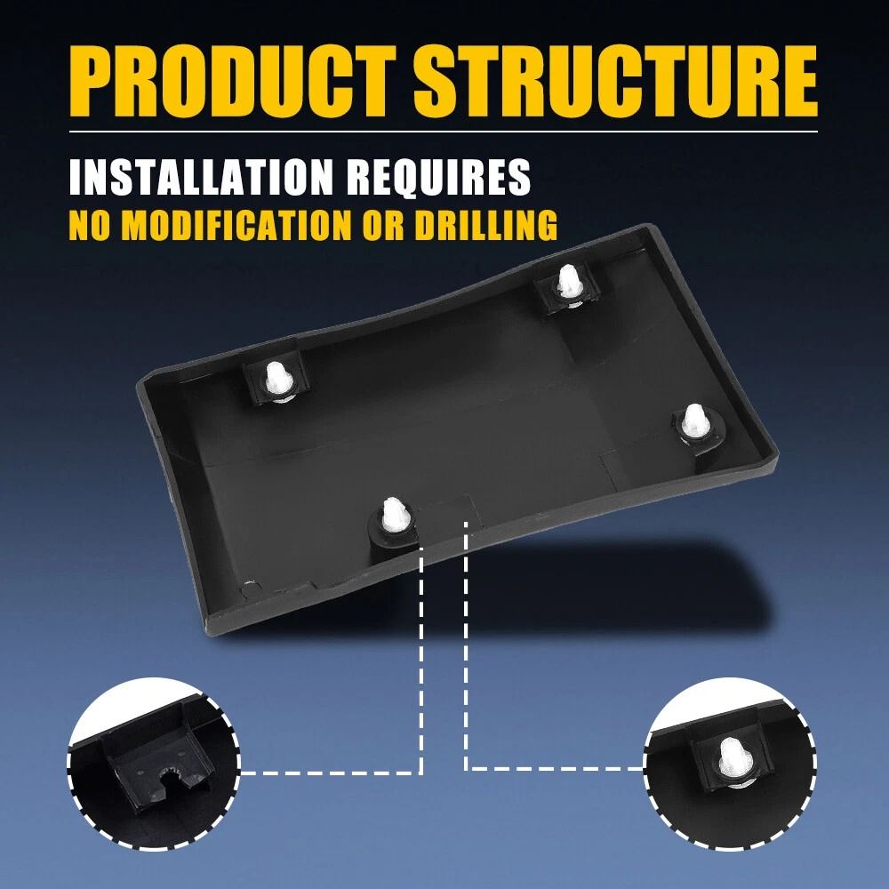 DRIVER LEFT SIDE PILLAR MOLDING TRIM Black Durable ABS Material Simple Installation Tested For Perf 7