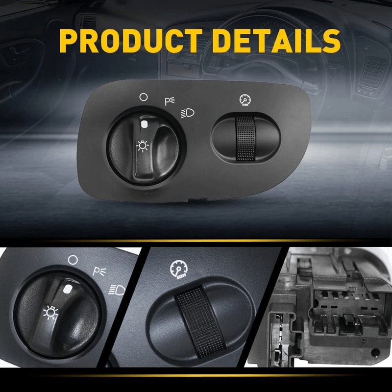 Light Dimmer Switch For FOG HEADLAMP Direct Replacement Durable Design For Ford 4