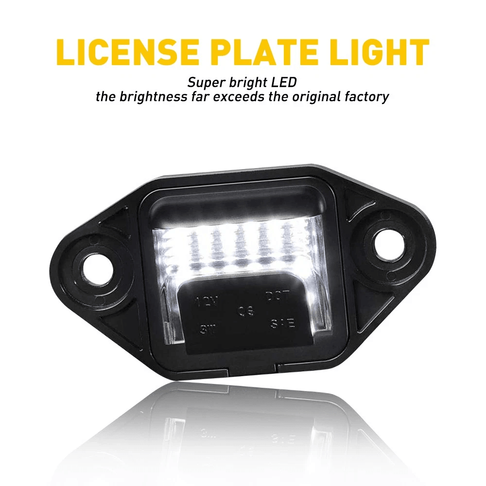 LED License Plate Light For Cars LED Waterproof Plug Play Replacement 4