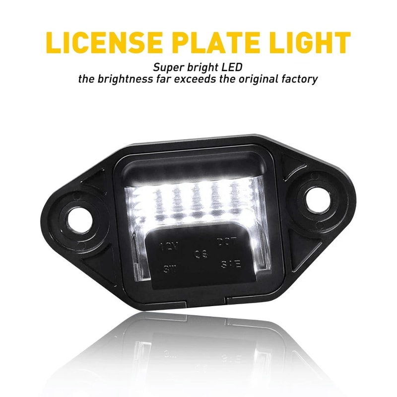 LED License Plate Light For Cars LED Waterproof Plug Play Replacement 4