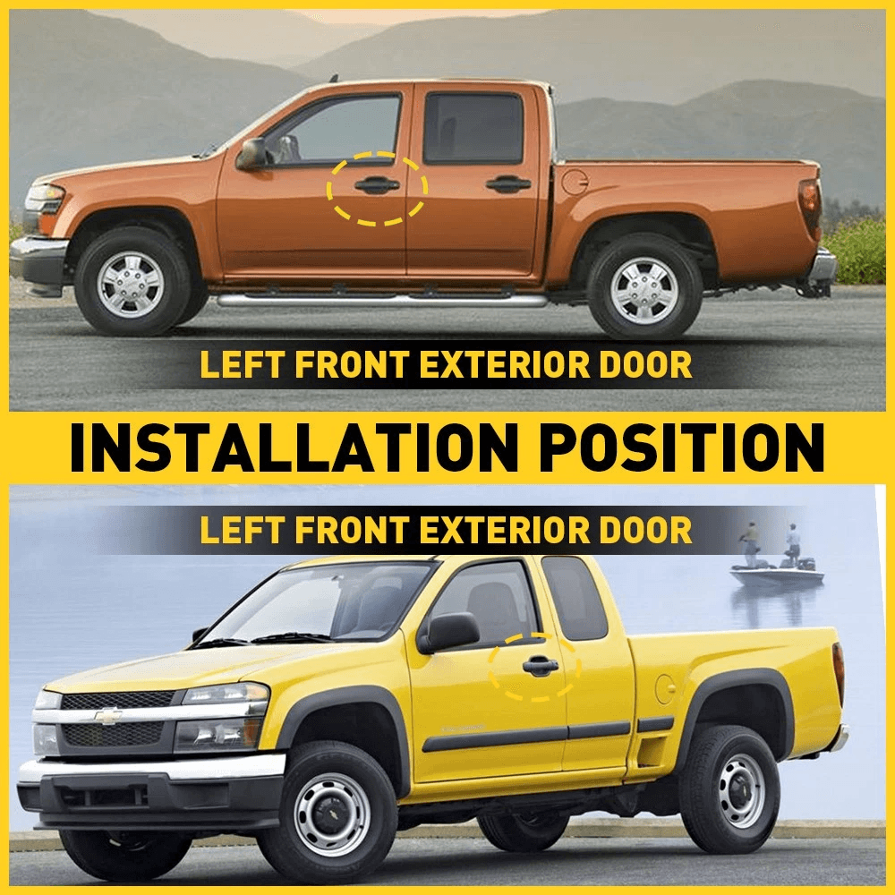 Left Front Exterior Door Handle Driver HighQuality Plastic Durable Perfect Fit 3