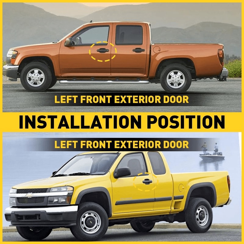 Left Front Exterior Door Handle Driver HighQuality Plastic Durable Perfect Fit 3