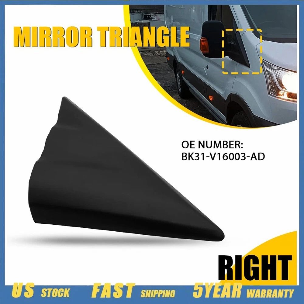 Fender Corner Cover Trim For Right Side Mirror Black ABS Reliable Durable Replacement Part 8