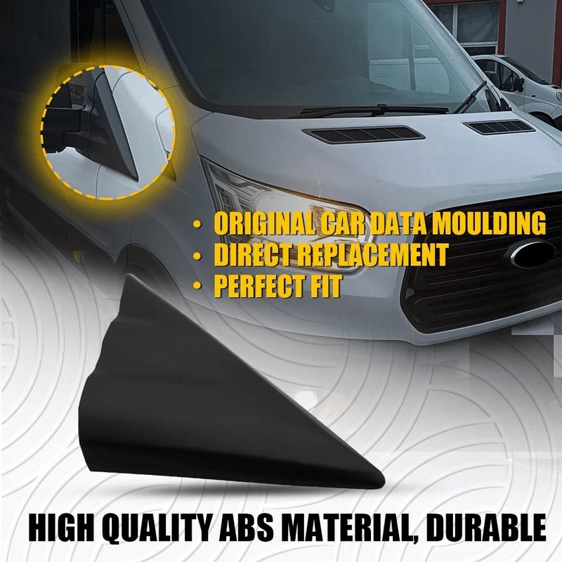 Fender Corner Cover Trim For Right Side Mirror Black ABS Reliable Durable Replacement Part 3