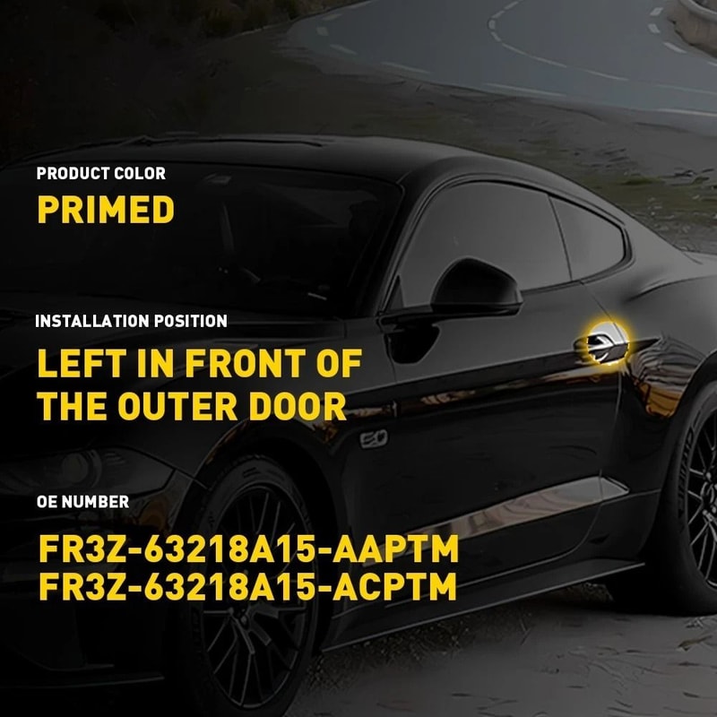 White Front Left Side Car Door Handle Key Cap Cover ChromePlated Plastic Scratch Protection Quick I 6