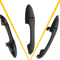 Outer Black Door Handle For Rear LeftRight HighQuality Plastic Perfect Fit Durable Quality Control 0