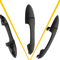 Outer Black Door Handle For Rear LeftRight HighQuality Plastic Perfect Fit Durable Quality Control 0
