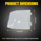 Durable Pearl White Tow Hook Cover Cap Front Bumper Easy Installation For Perfect Fit 1