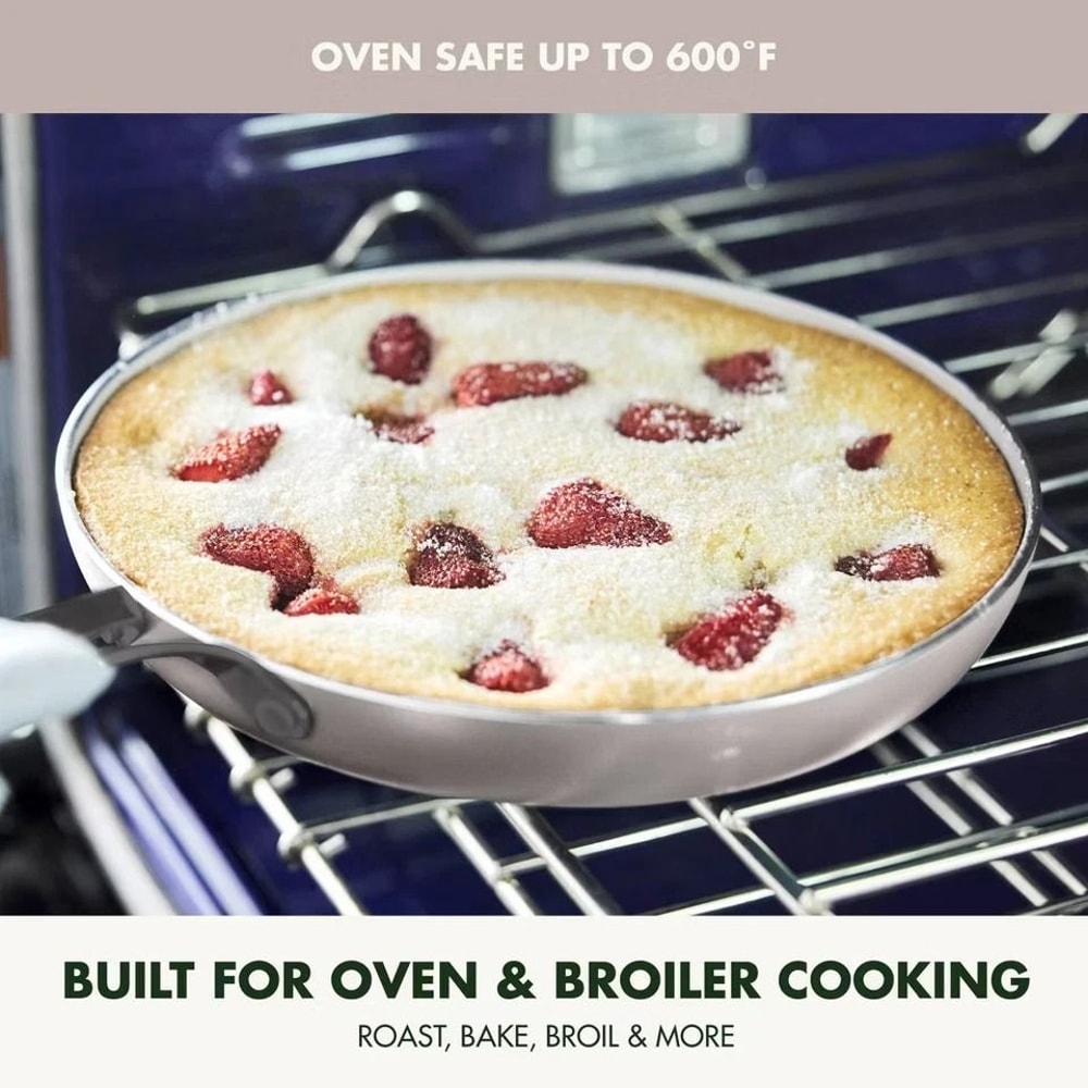 Nonstick Aluminum Cookware Set Fry Pan Stockpot Gray Ceramic Black Steel Induction Compatible 8