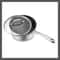 Ceramic Stainless Steel Sauce Pan Set Silver Cover Nonstick Dishwasher Safe Induction Compatible 0