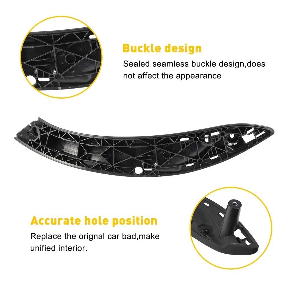 Front Left Right Door Pull Handle Interior Trim Cover Durable Material Perfect Replacement For Veh 4