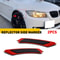 Smoke Front Bumper Reflector Side Marker Lights Durable Dark Smoke Color Quick Installation For Ca 7