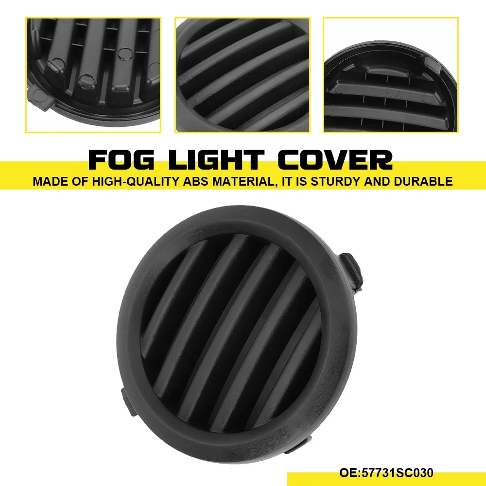 Front Left Fog Light Cover Bezel Modern Look Durable ABS Easy To Install ImpactResistant For Car Fo 9