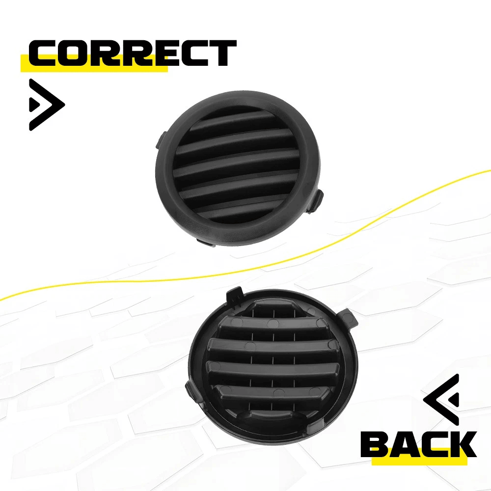 Front Left Fog Light Cover Bezel Modern Look Durable ABS Easy To Install ImpactResistant For Car Fo 2