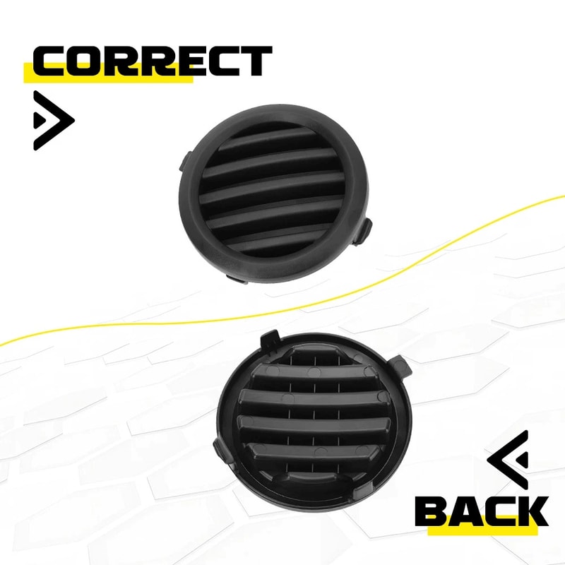 Front Left Fog Light Cover Bezel Modern Look Durable ABS Easy To Install ImpactResistant For Car Fo 2