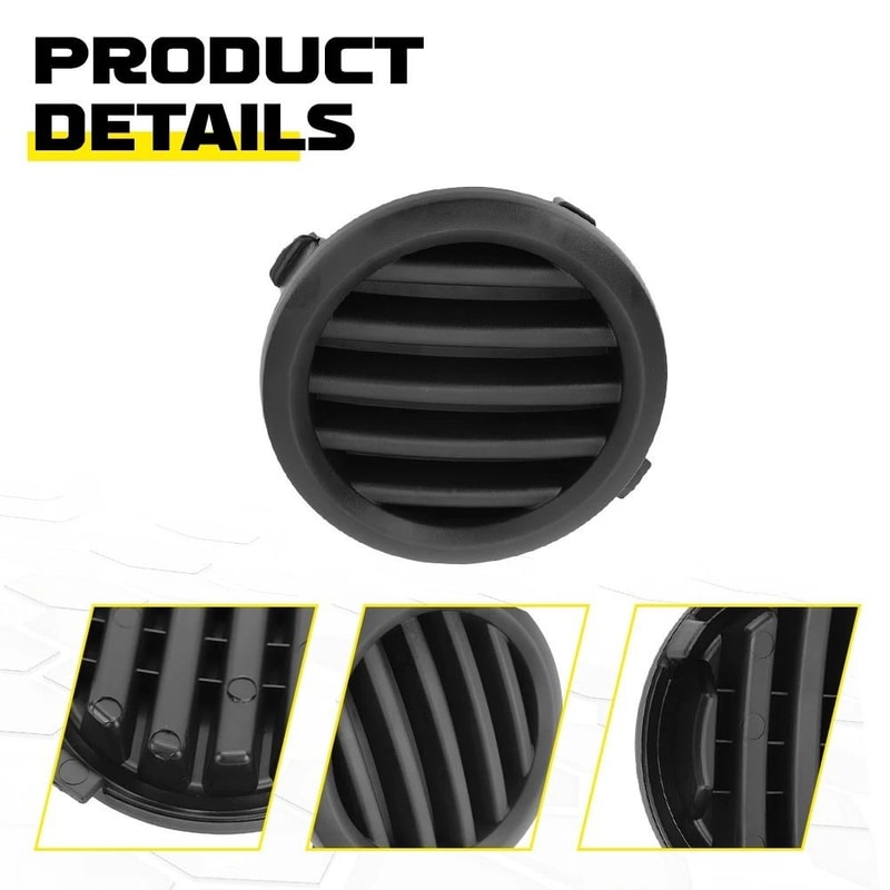 Front Left Fog Light Cover Bezel Modern Look Durable ABS Easy To Install ImpactResistant For Car Fo 5