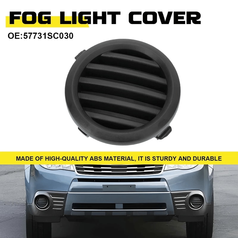 Front Left Fog Light Cover Bezel Modern Look Durable ABS Easy To Install ImpactResistant For Car Fo 8