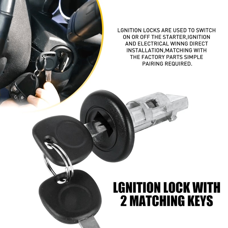 Ignition Switch Lock Cylinder Keys Door Lock Cylinder With AntiRust Feature Easy To Install 5