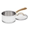 Classic Stainless Steel Saucepan With Cover Brushed Gold Handles Induction Ready Dishwasher Oven S 2
