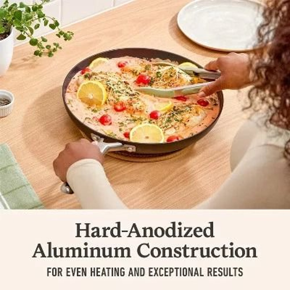 Hard Anodized Nonstick Fry Pan Superior Cooking Easy Clean Oven Safe StayCool Handle 3