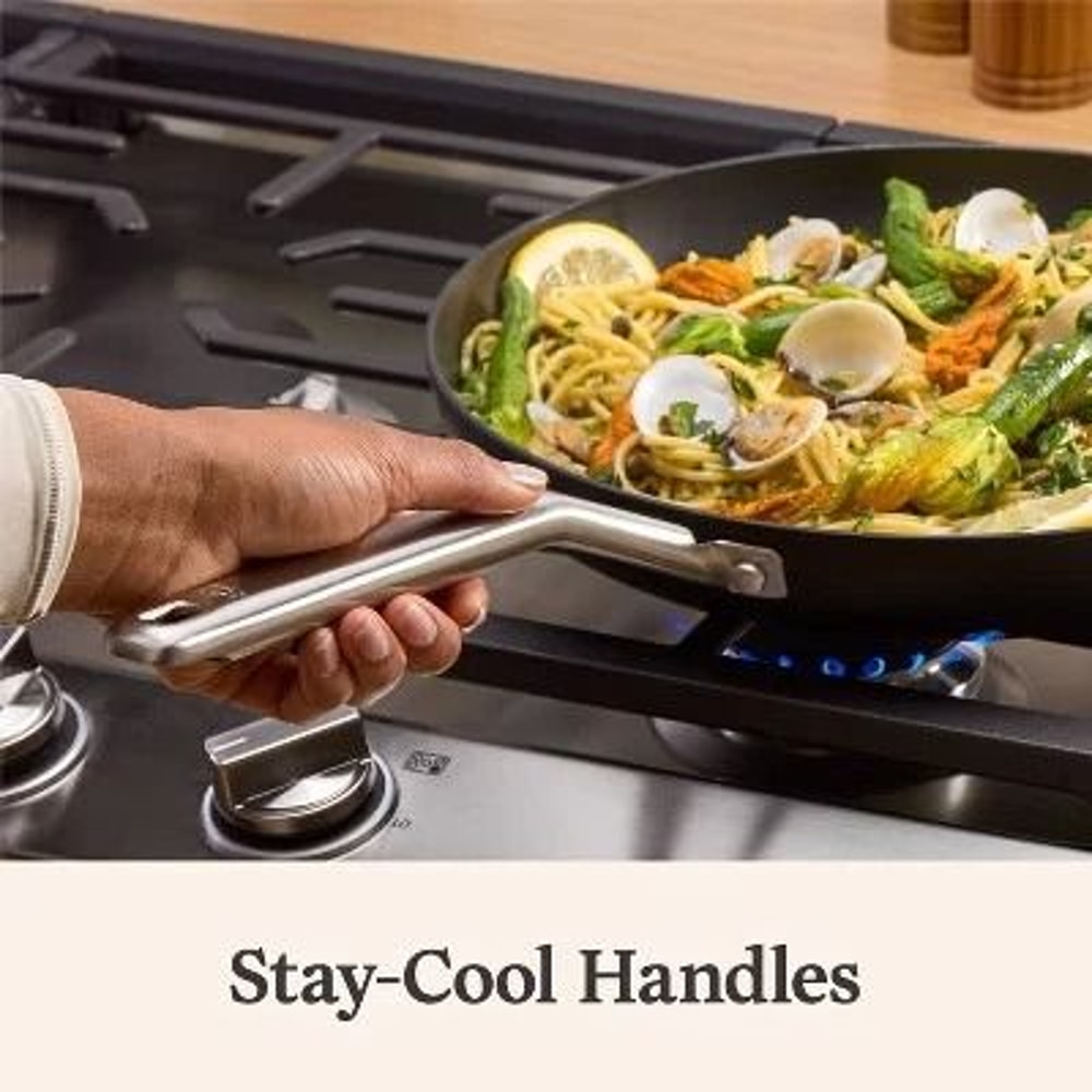 Hard Anodized Nonstick Fry Pan Superior Cooking Easy Clean Oven Safe StayCool Handle 4