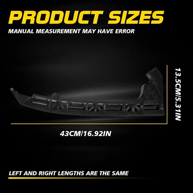 Front Bumper Bracket Right Left Pair Set Durable Wear Resistant Corrosion Proof Quality Replaceme 2
