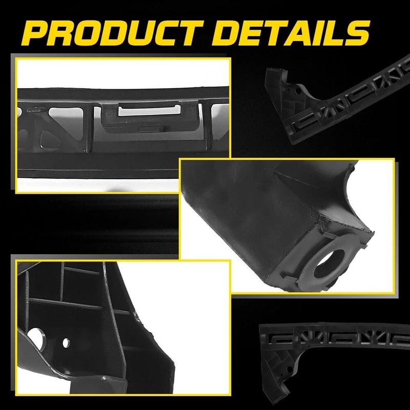 Front Bumper Bracket Right Left Pair Set Durable Wear Resistant Corrosion Proof Quality Replaceme 3