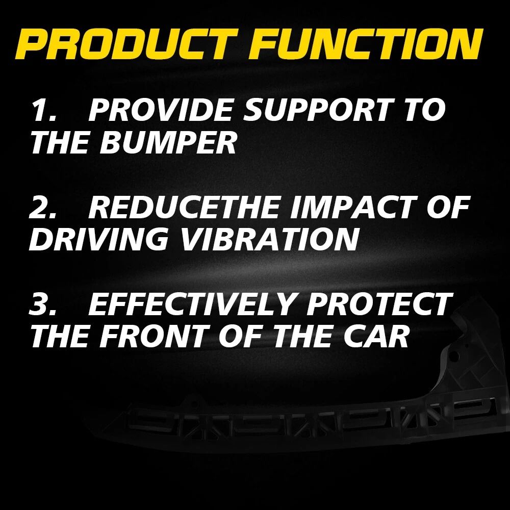 Front Bumper Bracket Right Left Pair Set Durable Wear Resistant Corrosion Proof Quality Replaceme 5