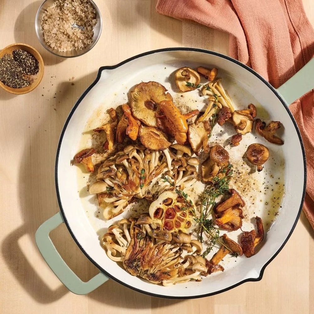 Enamel Skillet Nonstick Cooking Pan Perfect For Gas Induction And Electric Stoves 0