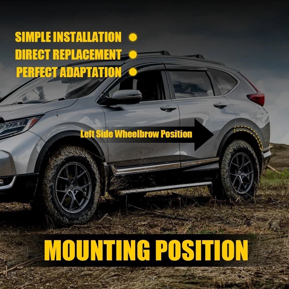 Durable Rear Left Driver Side Wheel Flare Molding Trim HighQuality ABS Perfect Vehicle Fit 2