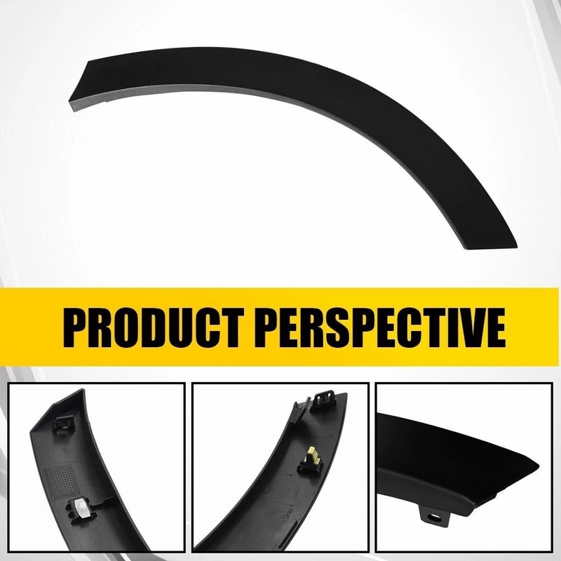 Durable Rear Left Driver Side Wheel Flare Molding Trim HighQuality ABS Perfect Vehicle Fit 6