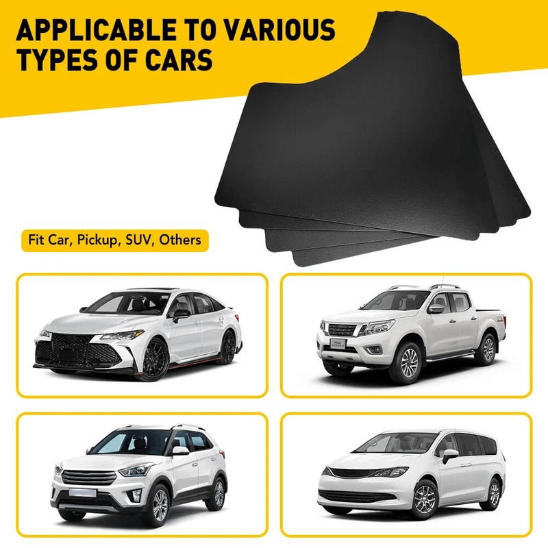 Universal Mud Flaps Splash Guards HeavyDuty Mudguards For Vehicles Durable Car Accessories 6