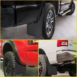 universal mud flaps, splash guards, heavy-duty mudguards for vehicles, durable car accessories