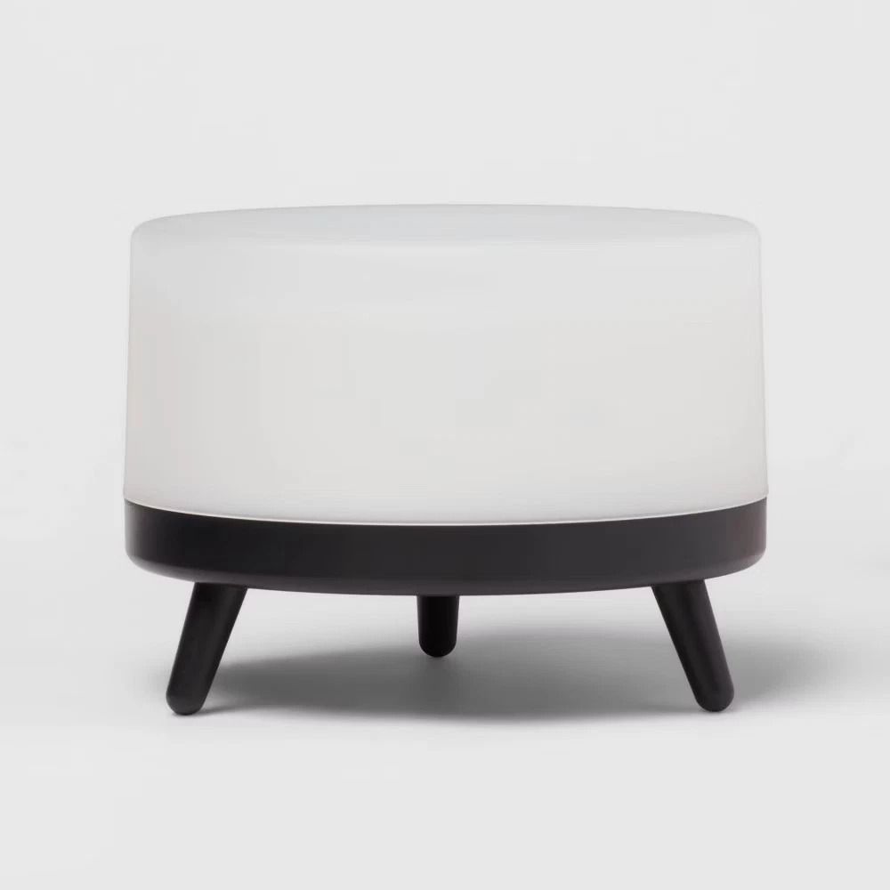 Large White And Black Footed Base Diffuser MidCentury Design Ultrasonic Diffuser With Run Time And 2