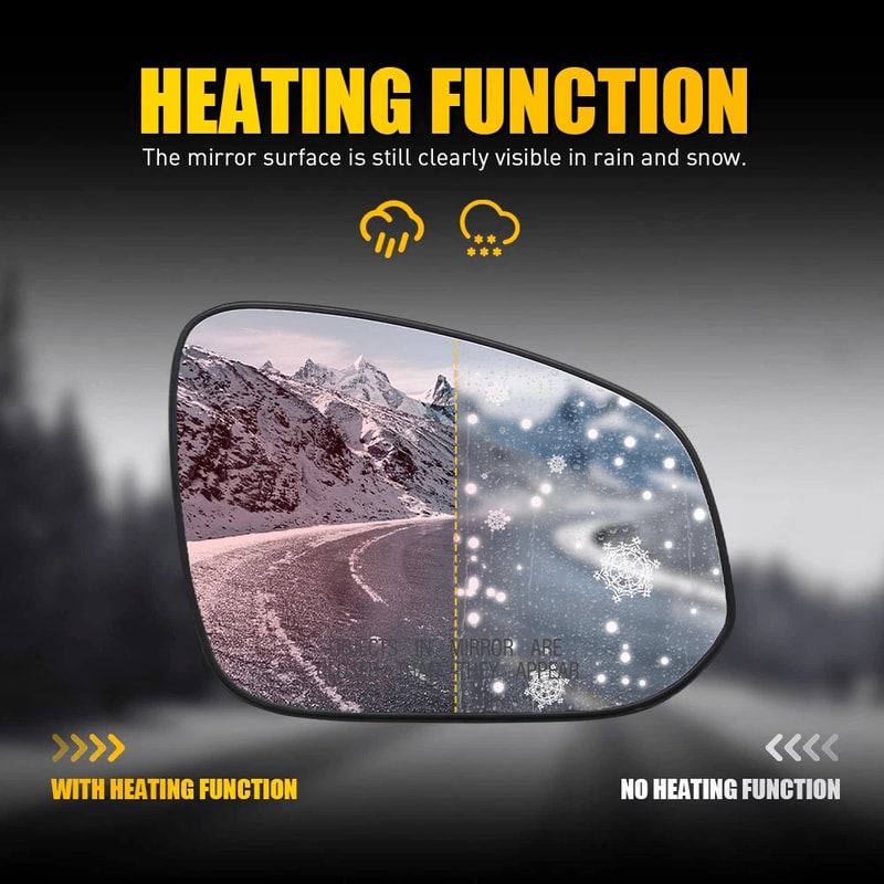 Right Passenger Side Mirror Glass Heated Superior Durability Perfect Fit For Easy Replacement Enhan 4