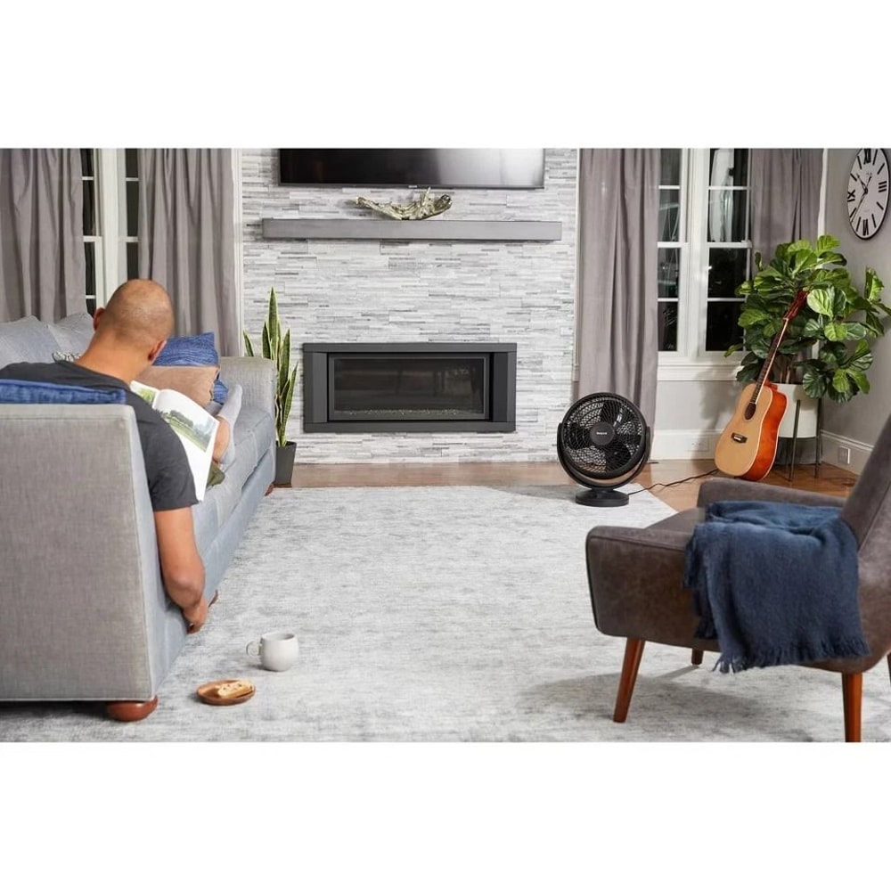 Honeywell Small Turbo Force Oscillating Floor Fan Black Quiet Cooling EnergySaving Air Circulation 3