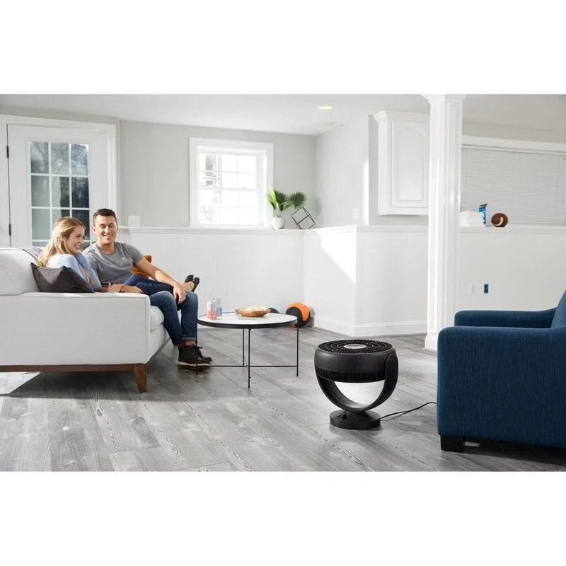 Honeywell Small Turbo Force Oscillating Floor Fan Black Quiet Cooling EnergySaving Air Circulation 4