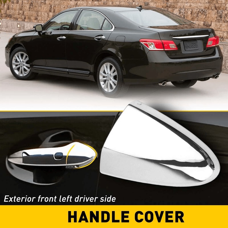 NEW Driver Side Door Handle Cover Durable ChromePlated Plastic Prevents Scratches Abrasion Direct 1