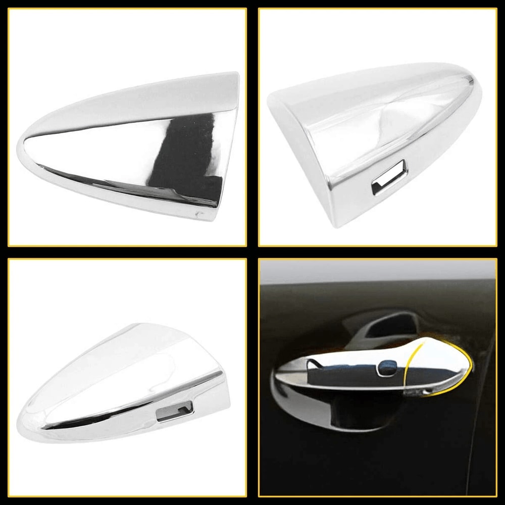 NEW Driver Side Door Handle Cover Durable ChromePlated Plastic Prevents Scratches Abrasion Direct 4
