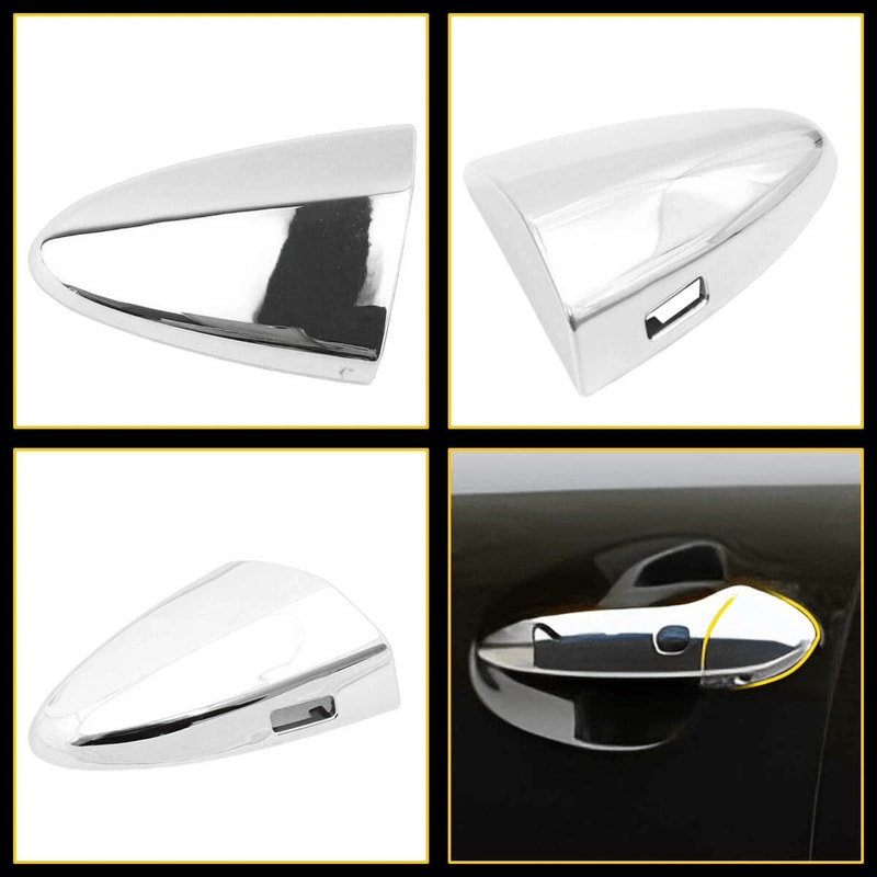 NEW Driver Side Door Handle Cover Durable ChromePlated Plastic Prevents Scratches Abrasion Direct 4