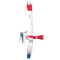 Snorkel Set For Adults RedWhiteBlue Mask With SplashTop Snorkel Polycarbonate Silicone Rubber 1