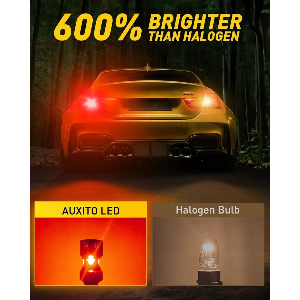 Red LED Brake Signal Tail Light Bulbs Brighter LED ErrorFree Easy PlugandPlay Installation 2
