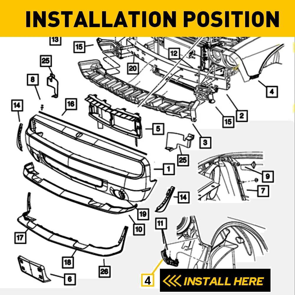 Bumper Support Brackets Set For Front Left Right Durable Easy Installation Protects Car Bumper Fr 2