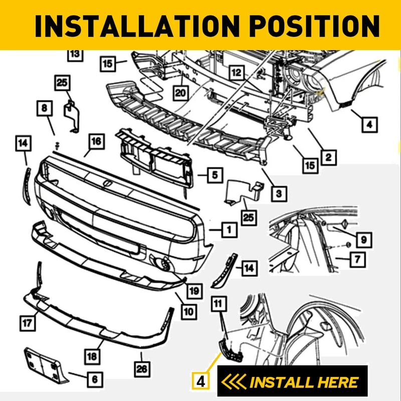 Bumper Support Brackets Set For Front Left Right Durable Easy Installation Protects Car Bumper Fr 2