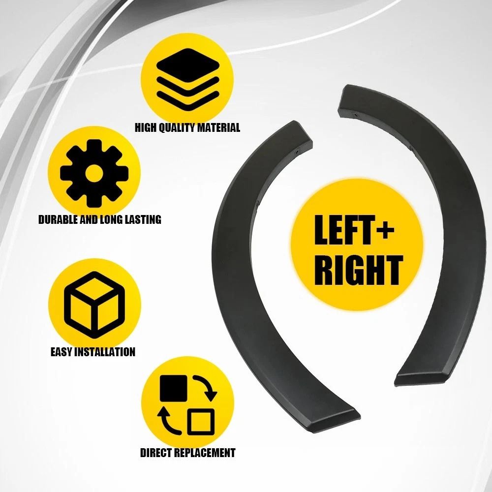 Premium Left Right Side Door Fender Molding Trim Perfect Fit For Your Vehicle 2