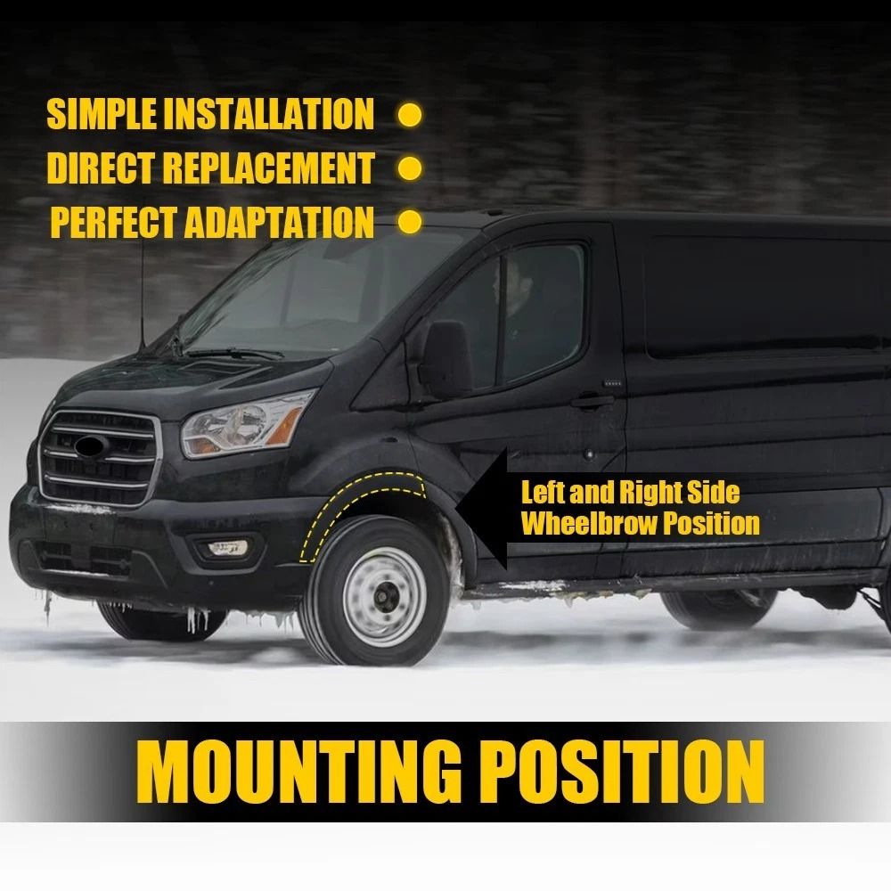 Premium Left Right Side Door Fender Molding Trim Perfect Fit For Your Vehicle 3