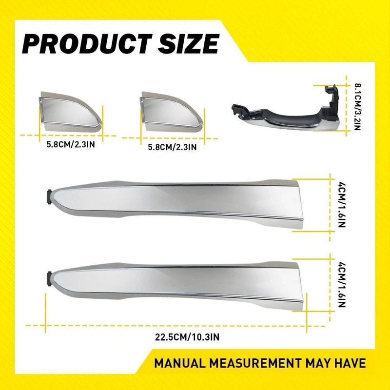 Front Rear Right Exterior Door Handles HighQuality Side Hand Durable Simple Installation Perfect Fi 2