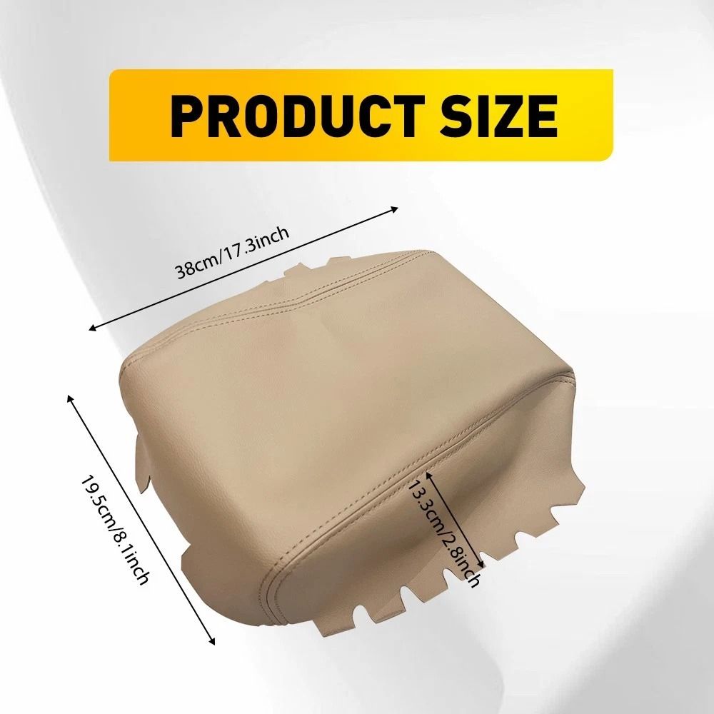 Leather Synthetic Console Armrest Cover Waterproof Soft Cushion Durable Microfiber Material For Com 2