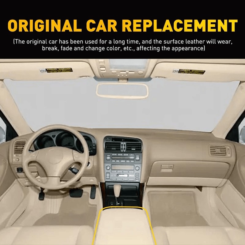 Leather Synthetic Console Armrest Cover Waterproof Soft Cushion Durable Microfiber Material For Com 5